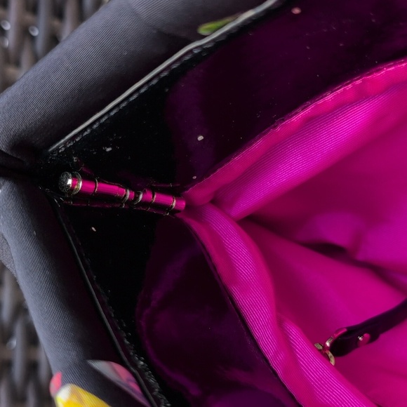 Kate Spade New York KingsJewels Print Kaleidoball Satin Clutch - Picture 7 of 8